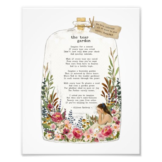 Christelijke Schrift Quote Wall Art Print poster (Voorkant)