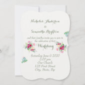 Christelijke Schrift Romantische Bloemenbruiloft Kaart (Achterkant)