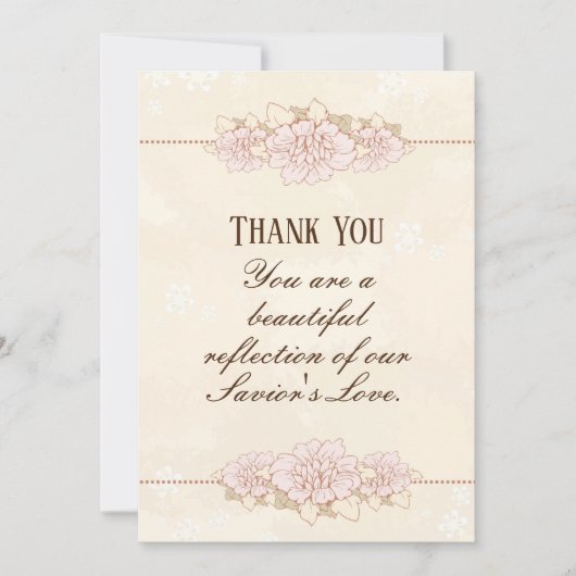 Christelijke Schrift Romeinen 1:8 Ik dank God voor Bedankkaart (Voorkant)