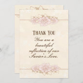 Christelijke Schrift Romeinen 1:8 Ik dank God voor Bedankkaart (Voorkant / Achterkant)