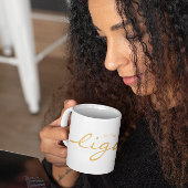 Christelijke Schrift Wees de Lichtgele Minimalist Koffiemok