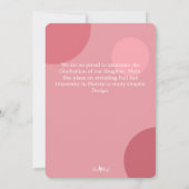 Christelijke Schriftuur Foto Afstudeer Aankondigin Kaart (Achterkant)