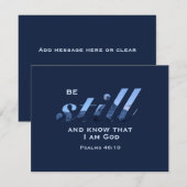 Christelijke Schriftuur Rustige Blauwe Berg Aangep Notitiekaartje (Voorkant / Achterkant)