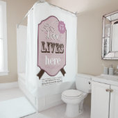 Christelijke scriptie Bijbelbruiloft nieuw huiscad Douchegordijn (In situ)