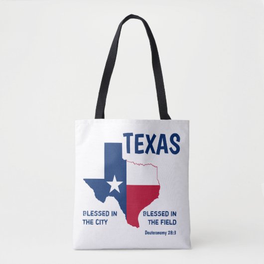 CHRISTELIJKE scriptie TEXAS-monogram zonder toevoe Tote Bag (Voorkant)