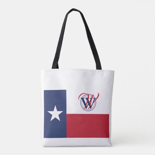 CHRISTELIJKE scriptie TEXAS-monogram zonder toevoe Tote Bag (Achterkant)