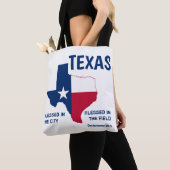 CHRISTELIJKE scriptie TEXAS-monogram zonder toevoe Tote Bag (Dichtbij)