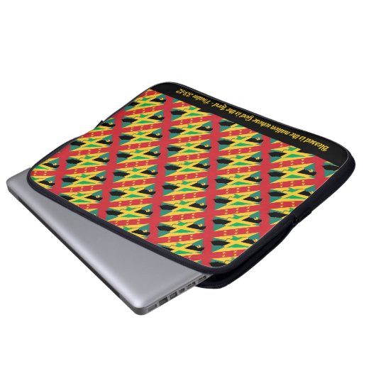 Christelijke scriptie van het dubbel erfgoed van J Laptop Sleeve (Voorkant onderkant)