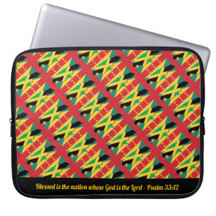 Christelijke scriptie van het dubbel erfgoed van J Laptop Sleeve