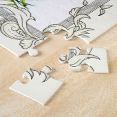 Christelijke scripts en bloemen legpuzzel (Zijkant)