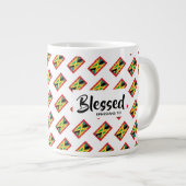 Christelijke scripts JAMAICA GRENADA Dual Blessed Grote Koffiekop (Voorkant rechts)