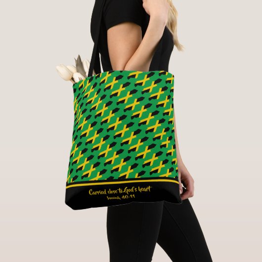 Christelijke scripts JAMAICA Isaiah GREEN Tote Bag (Dichtbij)