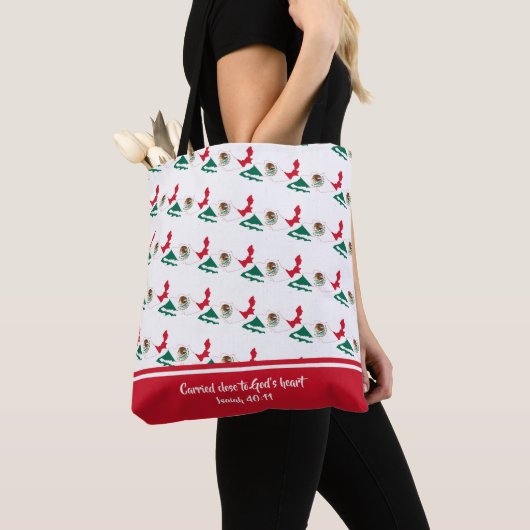 Christelijke scripts MEXICO FLAG Isaiah Tote Bag (Dichtbij)
