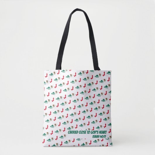 CHRISTELIJKE scripts MEXICO FLAG Isaiah Tote Bag (Voorkant)