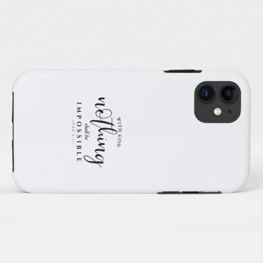 Christelijke scripts Niets is onmogelijk Case-Mate iPhone Case (Achterkant (horizontaal))
