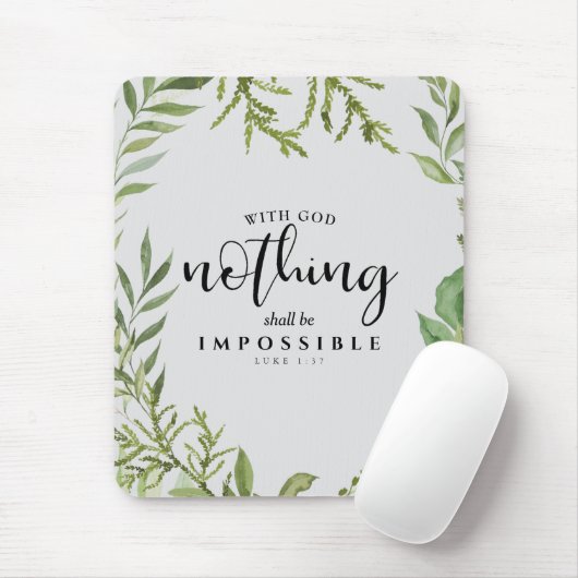 Christelijke scripts Niets is onmogelijk Muismat (Met muis)