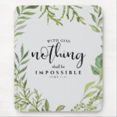 Christelijke scripts Niets is onmogelijk Muismat (Voorkant)