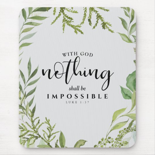 Christelijke scripts Niets is onmogelijk Muismat (Voorkant)