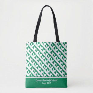 Christelijke scripts NIGERIA FLAG Isaiah Tote Bag