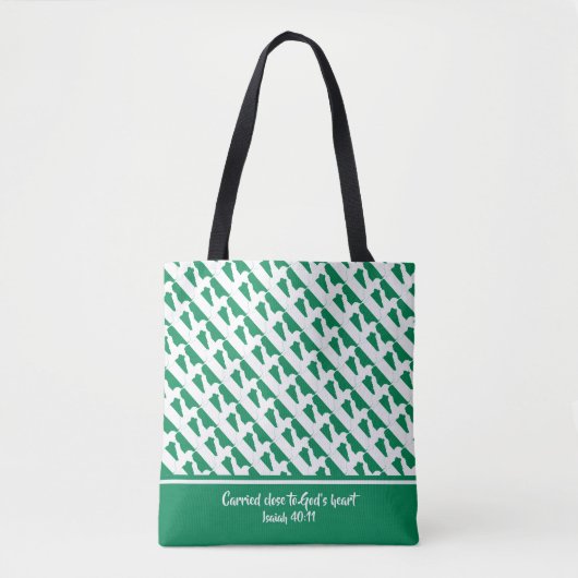 Christelijke scripts NIGERIA FLAG Isaiah Tote Bag (Voorkant)