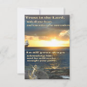 Christelijke scripts RSVP kaartje (Voorkant)