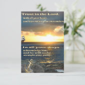 Christelijke scripts RSVP kaartje (Staand voorkant)