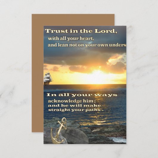 Christelijke scripts RSVP kaartje (Voorkant / Achterkant)