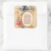 Christelijke scripts Verse Vierkante Sticker (Tas)