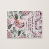 Christelijke scripts voor  Waterverf Bird Flowers Legpuzzel (Horizontaal)