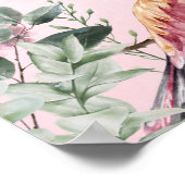 Christelijke scripts voor  Waterverf Bird Flowers Poster (Hoek)