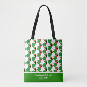 Christelijke scripts ZAMBIA FLAG Isaiah Tote Bag