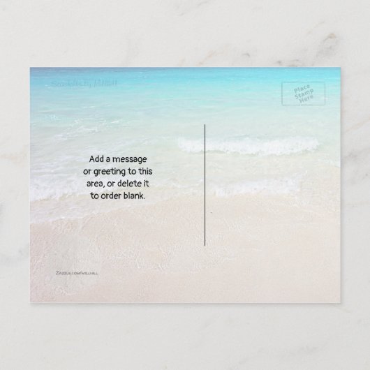 Christelijke Scriptsky Water Peace Afraid Aankondigingskaart (Achterkant)