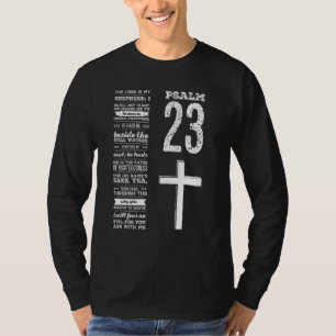 Christelijke Scripture Psalm 23 Youth Group Pastor T-shirt