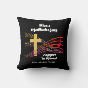 Christelijke SING HALLELUJAH CHRIST IS RISEN Easte Kussen