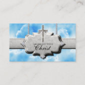 Christelijke Sinner's Prayer Cross Clouds Visitekaartje (Voorkant)