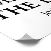 Christelijke Sjabloon Prayer Joshua 24:15 Poster (Hoek)