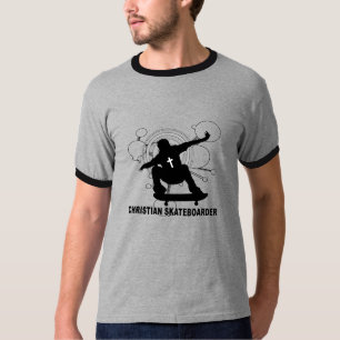 Christelijke skateboarder t-shirt