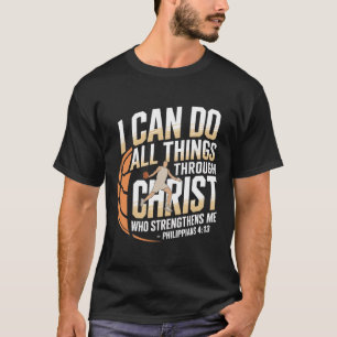 Christelijke Sketll speler Ik kan alles doen T-shirt