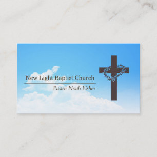 Christelijke Sky & Cross Pastor Christianence Card Visitekaartje