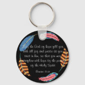 Christelijke Sleutelhanger – Bijbelvers: Romeinen  (Achterkant)