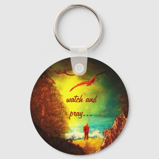 Christelijke Sleutelhanger voor horloge en bidspri (Voorkant)