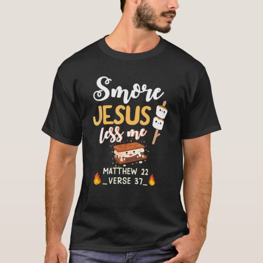 Christelijke Smore Jesus Miness Me Chocolate Campe T-shirt (Voorkant)