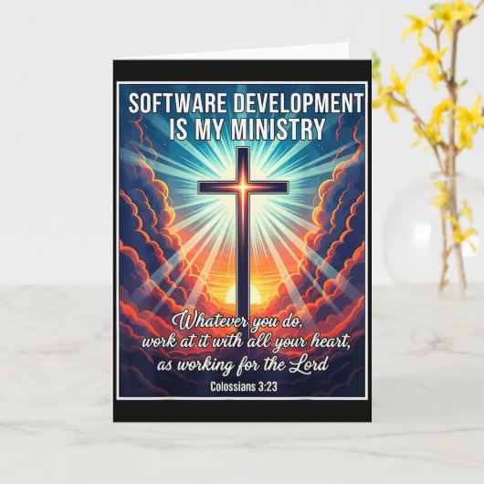Christelijke Software Ontwikkeling Is Mijn Bedieni Kaart (Gele Bloem)