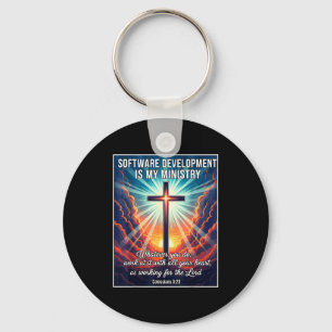 Christelijke softwareontwikkeling is mijn bedienin sleutelhanger