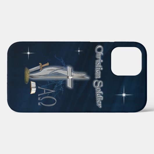 Christelijke soldaat Case-Mate iPhone case (Achterkant (horizontaal))