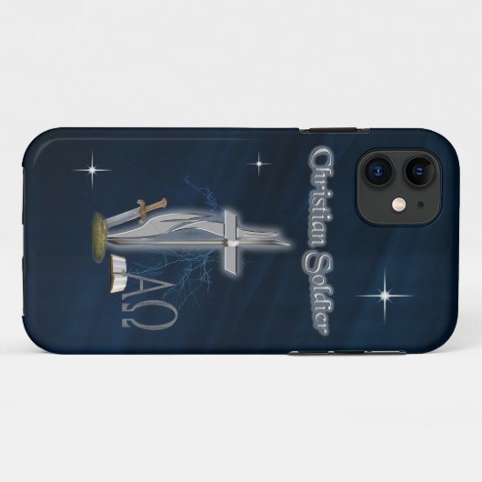 Christelijke soldaat Case-Mate iPhone case (Achterkant (horizontaal))
