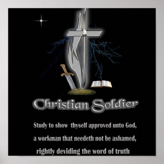 Christelijke soldaat koopwaar poster (Voorkant)
