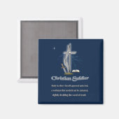 Christelijke soldaat magneet (Voorkant / Achterkant)