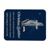 Christelijke soldaat magneet (Horizontaal)