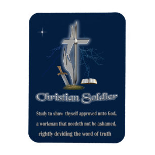 Christelijke soldaat magneet
